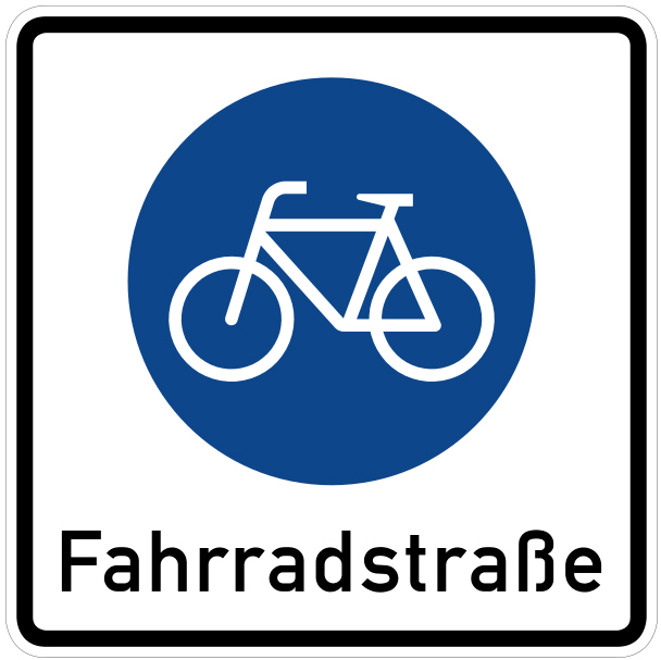 Autoverkehr in Fahrradstraßen: Die Biker haben absolut Vorrang.